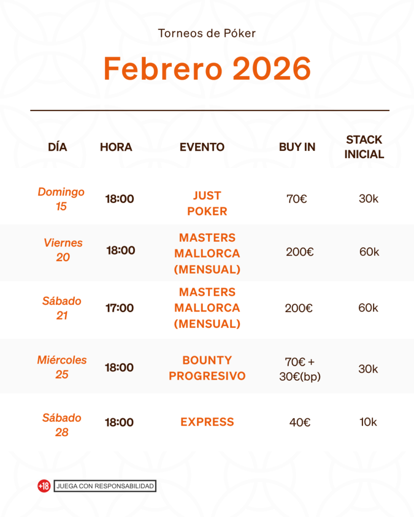 póker mallorca febrero